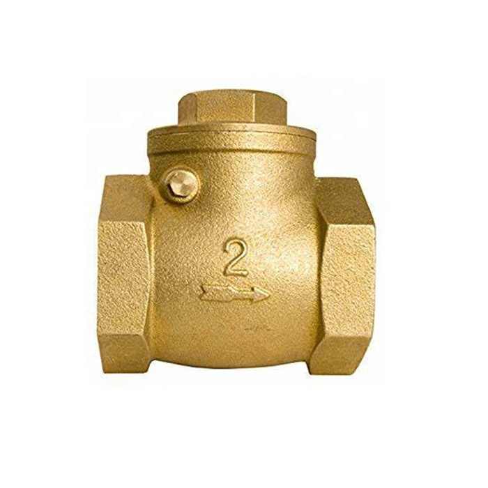 DN50 female thread WOG200 brass horizontal non-return swing check valve manufacturer