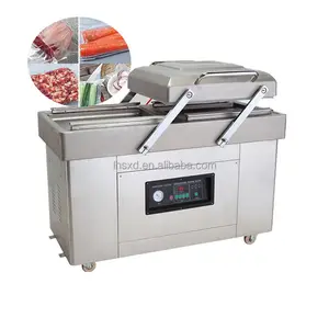 Food Vacuum Packing Machine Double Chamber Bacon Meat Nuts Vegetable Grains Vacuum Packing Machine