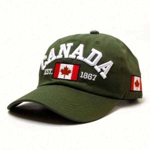 Fabricantes Mayoristas de Gorras Promocionales de 6 Paneles, Ecológicas, de Poliéster/Algodón, Personalizadas con la Bandera de Canadá, Impresas en Serigrafía - Product Image 5