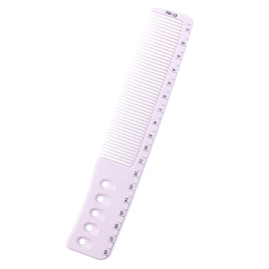 Peine Profesional para Cortar el Cabello, Color Morado Claro, <span class=keywords><strong>con</strong></span> Escala, Peine de Precisión de Doble Cara <span class=keywords><strong>con</strong></span> Punta Fina para Peinar el Cabello de Mujer - Product Image 5