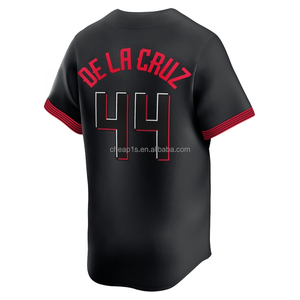 Camiseta <span class=keywords><strong>de</strong></span> Béisbol Bordada al por Mayor <span class=keywords><strong>de</strong></span> los Cincinnati Red USA # 44 Elly <span class=keywords><strong>De</strong></span> La Cruz # 11 Barry Larkin # 7 Prendas Deportivas <span class=keywords><strong>de</strong></span> Softbol Spencer Steer - Product Image 2