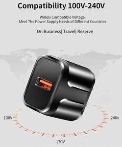 Cargador Rápido SY457 CE 1 USB 18W QC3.0, Cargador de Pared para Viajes, Cargador Rápido para Teléfono Móvil para iPhone, 100-240V, Cargador de Carga Rápida de 18w para el Hogar - Product Image 5