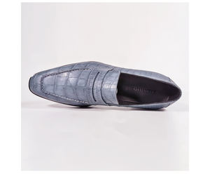Zapatos <span class=keywords><strong>Mocasines</strong></span> de Diseñador de Moda para Hombre, Hechos a Mano con Piel de Cocodrilo, Zapatos Goodyear para Hombre, Zapatos de Vestir de Cuero Clásico de Lujo Hechos a Mano para Hombre - Product Image 4