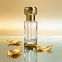 Flacon de parfum vide en verre décoratif pour Attar arabe, 3ml, 6ml, 12ml, avec compte-gouttes en verre ou bille roll-on, et boîte personnalisée