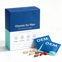 Complément multivitaminé et minéral pour hommes en capsules de gélatine dure, packs personnalisés OEM pour le soulagement du stress