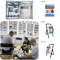 Caja de Distribución de Energía a Prueba de Agua IP65 EBASEE/OEM, Tomacorrientes Industriales de 16A-125A, 3 Tomas, 240V/415V