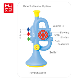 HW TOYS-instrumentos de viento para niños, claxon eléctrico, clarinete, se puede jugar música electrónica, juguete para niños con luz musical - Product Image 5