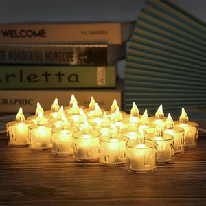 Vela LED Brillante para Fiestas, Decoración de Mesa para Cenas en Interiores, Mini Vela LED de Cristal con Pilas - Product Image 2