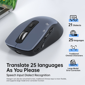 เมาส์ AI Voice Mouse รุ่น OVER SEA Overseas Edition ออกแบบตามหลักสรีรศาสตร์ สำหรับงานเขียนและวาดภาพ พร้อมฟังก์ชั่นแปลภาษาอัตโนมัติ โหมดคู่ - Product Image 3