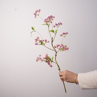 Branche de rose artificielle faite à la main, réaliste, douce et durable, couleur automne, pour la décoration intérieure, les mariages et les accessoires de photographie