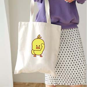 AI-MICHカスタムロゴファッションデザイン大容量ブルーコットンキャンバストートバッグ布用ロゴ入り - Product Image 3