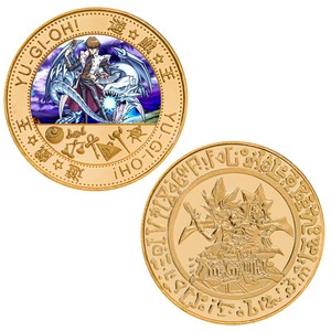 Pièce de monnaie commémorative Yu-Gi-Oh, article de merchandising d'anime, souvenir, badge en métal moulé sous pression, cadeau, artisanat métallique, emballé individuellement - Product Image 2