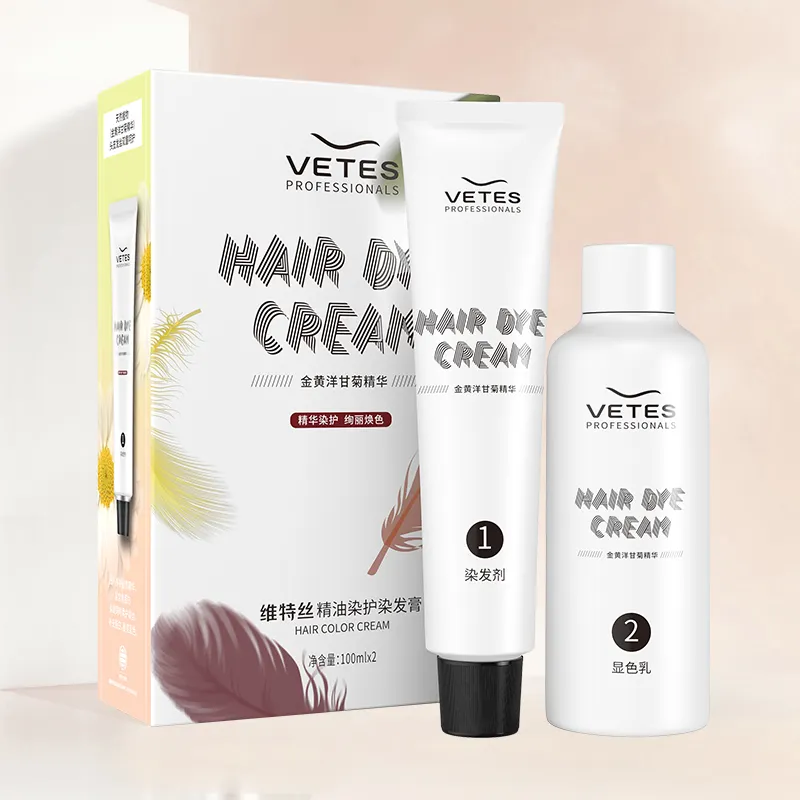 Crème de coloration pour cheveux, 1 pièce, teinture pour cheveux, organique, permanente, meilleure vente