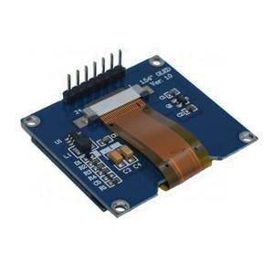 Papan Layar OLED 1.54 Inci 128X64 Bermuda, Papan Layar OLED Antarmuka IIC <span class=keywords><strong>3.3</strong></span>-5V UART Putih dan Biru Huruf - Product Image 1