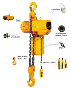 1 Ton 3ton 5 Ton 10 T Electric Hoist Electric 2ton Chain Hoist For Crane Lifting Using