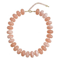 Collier de perles en résine colorées, perles ovales épaisses de 20 mm, bijoux arc-en-ciel, accessoire de mode rétro bohème