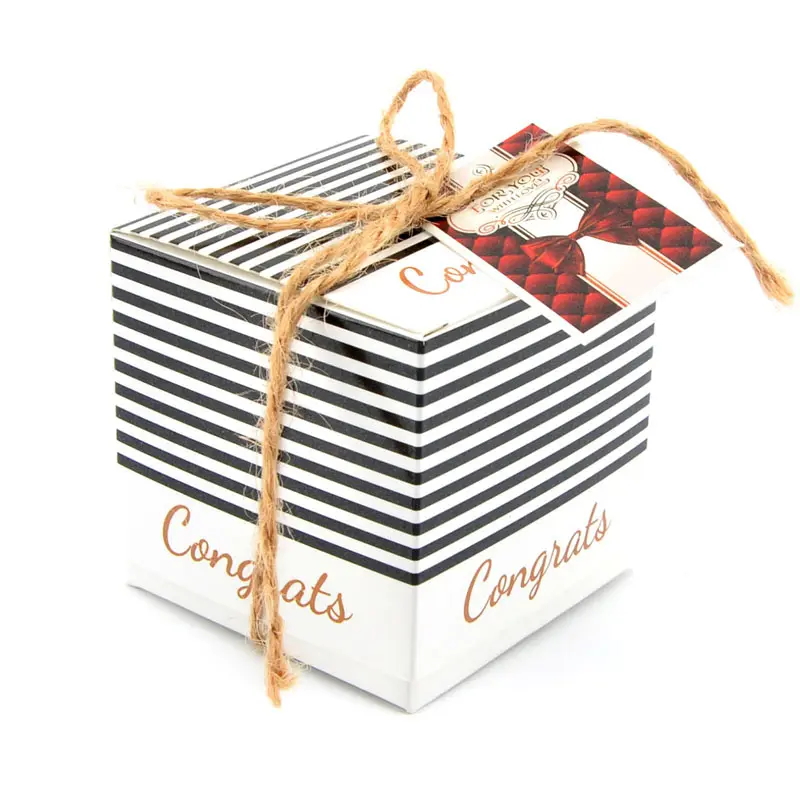 Хорошее качество, милая Свадебная коробка для конфет, печать для подарка, на заказ, упаковочная коробка