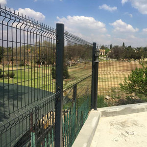 Thiết Kế Hiện Đại Sắt Net 3D Hàng Rào Không Thấm Nước Lỗ Vuông Dây Lưới Tấm Hàn Cổng Cho Sân Đường Lái Xe An Ninh 3D Mô Hình - Product Image 3