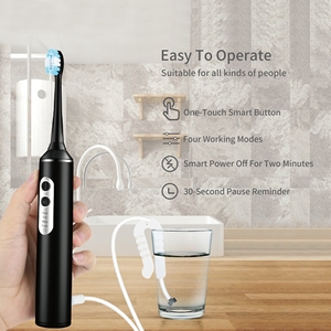Dispositivo de Cuidado Dental Sónico Inteligente 3 en 1, Irrigador <span class=keywords><strong>Bucal</strong></span> IPX7, 4 Modos de Limpieza, 3 Accesorios, Cepillo de Dientes de Cerdas Suaves, Irrigador <span class=keywords><strong>Bucal</strong></span> - Product Image 3