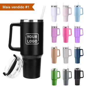 Europe and America 40oz Stainless Steel Vacuum Insulation Cold Cup Car Handle Thermos Cup for Business Gifts