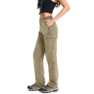 Waterproof Breathable Lightweight Outdoor Cargo Pants with Pockets <strong>Zip</strong> <strong>Off</strong> Legs Travel Safari <strong>Trousers</strong> Wholesale - Product Image 2