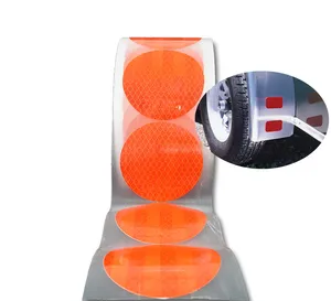 高品质橙色反射反射器5年耐用贴纸汽车电脑材料反射反射器贴纸