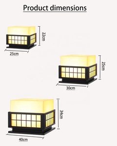 Lampes à pilier LED modernes, étanches et d'extérieur pour décorer les clôtures de cour, les piliers muraux, les portails. - Product Image 5