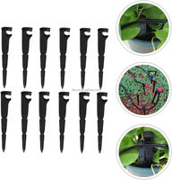 Support de tuyau d'irrigation micro-goutte à goutte en plastique de 16 mm, piquet de support pour l'irrigation, 20 pièces pour potager et parterre de fleurs