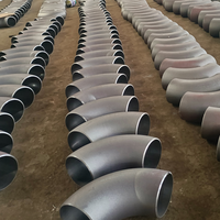 Coude à souder bout à bout sans soudure en acier inoxydable 304/316L, rayon long, PN16 DN, raccord de tuyauterie forgé pour la construction