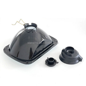 Faro halógeno cuadrado <span class=keywords><strong>de</strong></span> 7 pulgadas <span class=keywords><strong>de</strong></span> alto brillo con bombilla H4 <span class=keywords><strong>de</strong></span> haz semisellado Construcción <span class=keywords><strong>de</strong></span> metal negro - Product Image 6