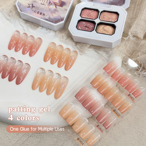 Nuevo Gel de Uñas en 4 Colores, Paleta de Gel para Uñas con Degradado Nude, Gel Pigmentado para Arte de Uñas UV LED, Multiusos para Salón de Uñas - Product Image 2