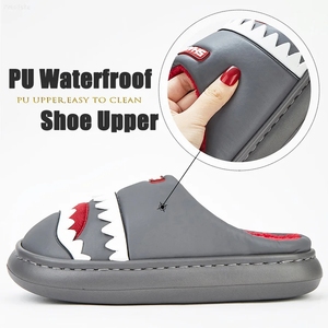 Pantofole da <span class=keywords><strong>Uomo</strong></span> alla Moda <span class=keywords><strong>con</strong></span> Piattaforma, Imitazione Pelle, Pelliccia, Illuminazione, Comode in <span class=keywords><strong>Memory</strong></span> <span class=keywords><strong>Foam</strong></span>, Morbide <span class=keywords><strong>Scarpe</strong></span> da Coppia Antiscivolo, Calde per l'Inverno - Product Image 5