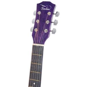<span class=keywords><strong>Guitare</strong></span> acoustique <span class=keywords><strong>junior</strong></span> HIPATTI en contreplaqué 38 pouces, couleur rétro satinée, manche en bois de catalpa d'Afrique - Product Image 3