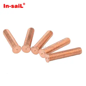Spot sale stainless steel whole tooth wire rod screw bolt weld studs