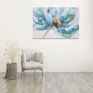 <span class=keywords><strong>Tableau</strong></span> mural peint à la main, magnifique fleur, feuille d'or, <span class=keywords><strong>peinture</strong></span> à l'huile, toile, décoration <span class=keywords><strong>de</strong></span> salon - Product Image 5