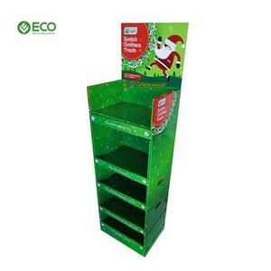 Présentoir de sol en carton ondulé personnalisé et écologique pour supermarché, recyclable, pour noix, pain, café, bonbons, aliments, chocolat, chips de pommes de terre - Product Image 5