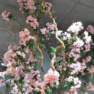 Оптовая продажа, высококачественные шелковые цветы с 3 стеблями длиной 1 м, композиция для свадьбы, настенные декоративные искусственные цветы