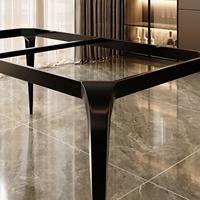 Pied de table moderne de luxe en fer, support de base noir pour bureau, salon, salle à manger