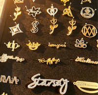 Étiquettes métalliques personnalisées avec logo gravé pour vêtements, sacs, chaussures et accessoires de mode