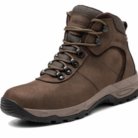 Bottes de sécurité AIMVVSEC confortables, respirantes, imperméables, avec empeigne en cuir et doublure en mesh, pour la randonnée, la marche, le travail, l'escalade, unisexe