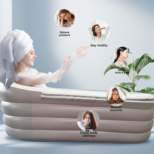 Chufang 2m PVC Gonflable Adulte Baignoire Portable Conception Utilisation Intérieure <span class=keywords><strong>Spa</strong></span> Baignoire Maison Salle De Bains Hôtel Séjour Baignoire Gonflable - Product Image 2