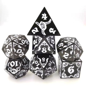 Juego de Dados Metálicos Poliédricos DND en Oferta, con Esquinas Redondeadas, Multifacéticos, <span class=keywords><strong>Serie</strong></span> Geométrica Galaxy, Ecológicos, 7 Piezas, para <span class=keywords><strong>Dungeons</strong></span> & <span class=keywords><strong>Dragons</strong></span> - Product Image 6