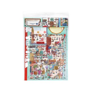 Mr.<span class=keywords><strong>Paper</strong></span> 大型 PVC 水槽装飾ステッカー 漫画風コテージインテリアパターン;装飾用 - Product Image 5