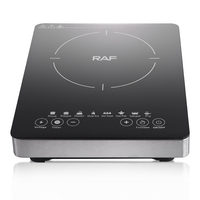 Cuisinière à induction RAF 2200W Cuisinière électrique portable Table de cuisson à commande tactile avec minuterie et protection contre la surchauffe pour la cuisine à domicile