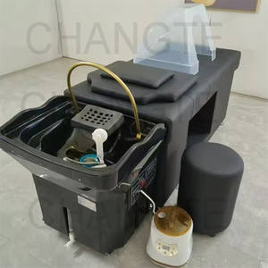 Lavabo para Spa Capilar Japonés Cama de Champú Sin Plomería Silla de Lavado para Salón de Belleza Cama de Champú Portátil Moderna Equipo de Spa Capilar - Product Image 3