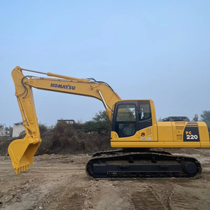 Excavatrice lourde d'occasion Komatsu PC220 de 23 tonnes, très demandée, de haute qualité, sur chenilles, hydraulique, rétrocaveuse Komatsu PC220 - Product Image 1