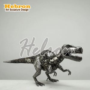 Estatua de Toro de Estilo Nórdico, Arte Folclórico, Decoración Geométrica de Metal para Escritorio y Estante, Patrón Animal, Tema de Jardín, Excelente Idea de Regalo - Product Image 3