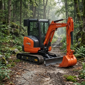 Mini-excavatrice Kubota d'occasion U27-4, 3, 4 et 5 tonnes, petite pelle Kubota U48 d'occasion, zéro queue, pour usage agricole, conforme EPA - Product Image 1