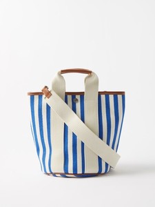 Venta caliente señoras reutilizable hombro mano Crossbody Cavas bolso a rayas para viajar caminar en la ciudad - Product Image 5