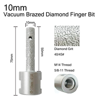 Fraise à diamant Zed pour meuleuse d'angle, filetage M14, 10-25 mm, pour marbre, granit, carrelage céramique – Kits d'outils de fraisage